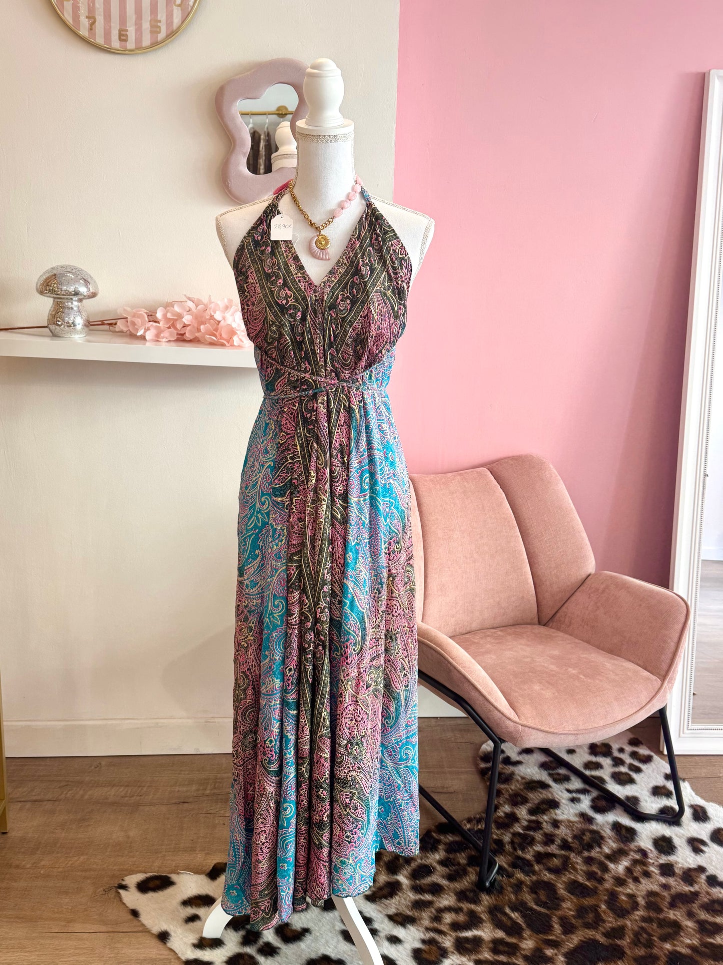 Robe bohème rose