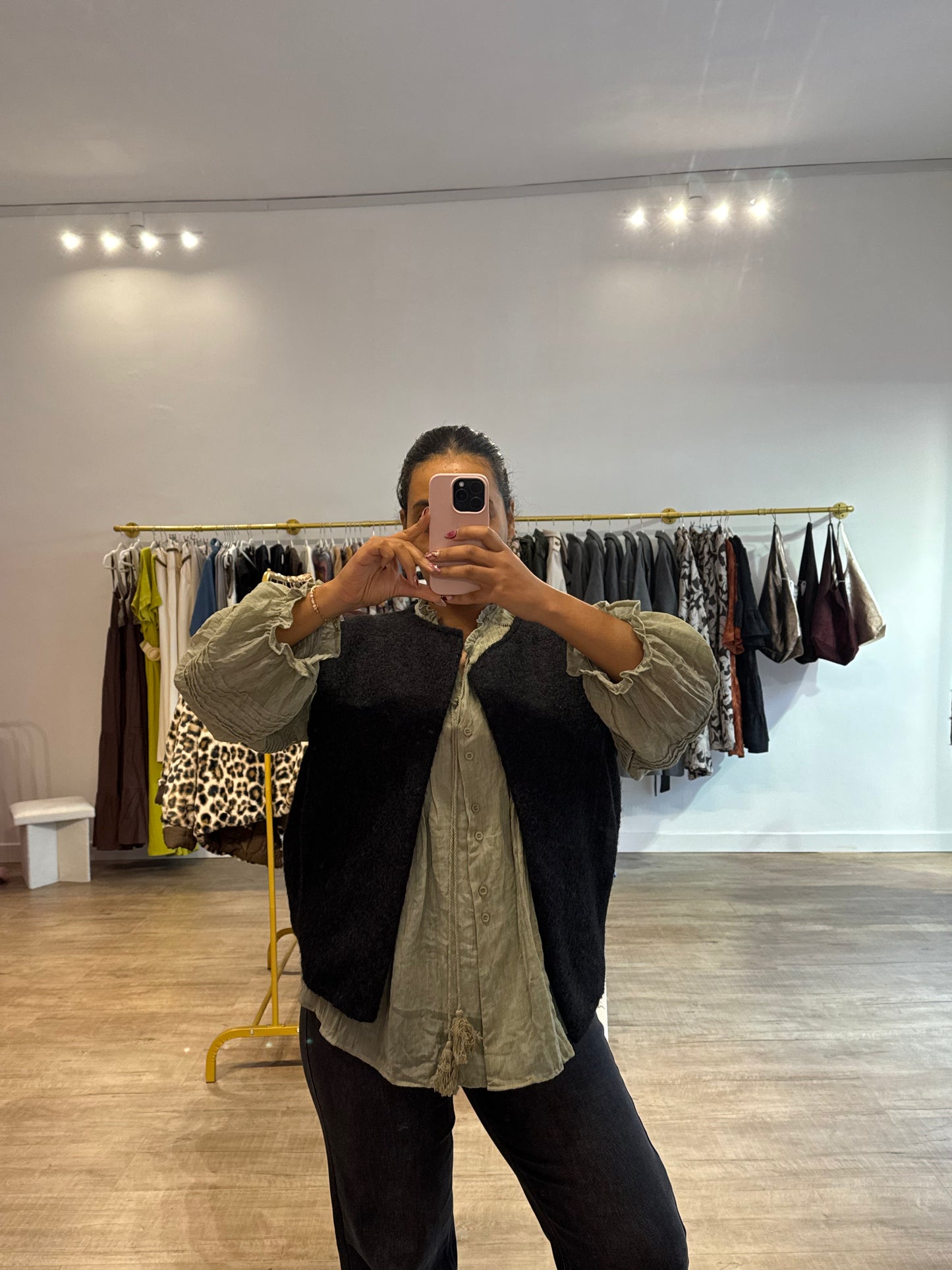 Veste sans manche bleu marine