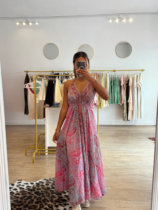 Robe bohème rose