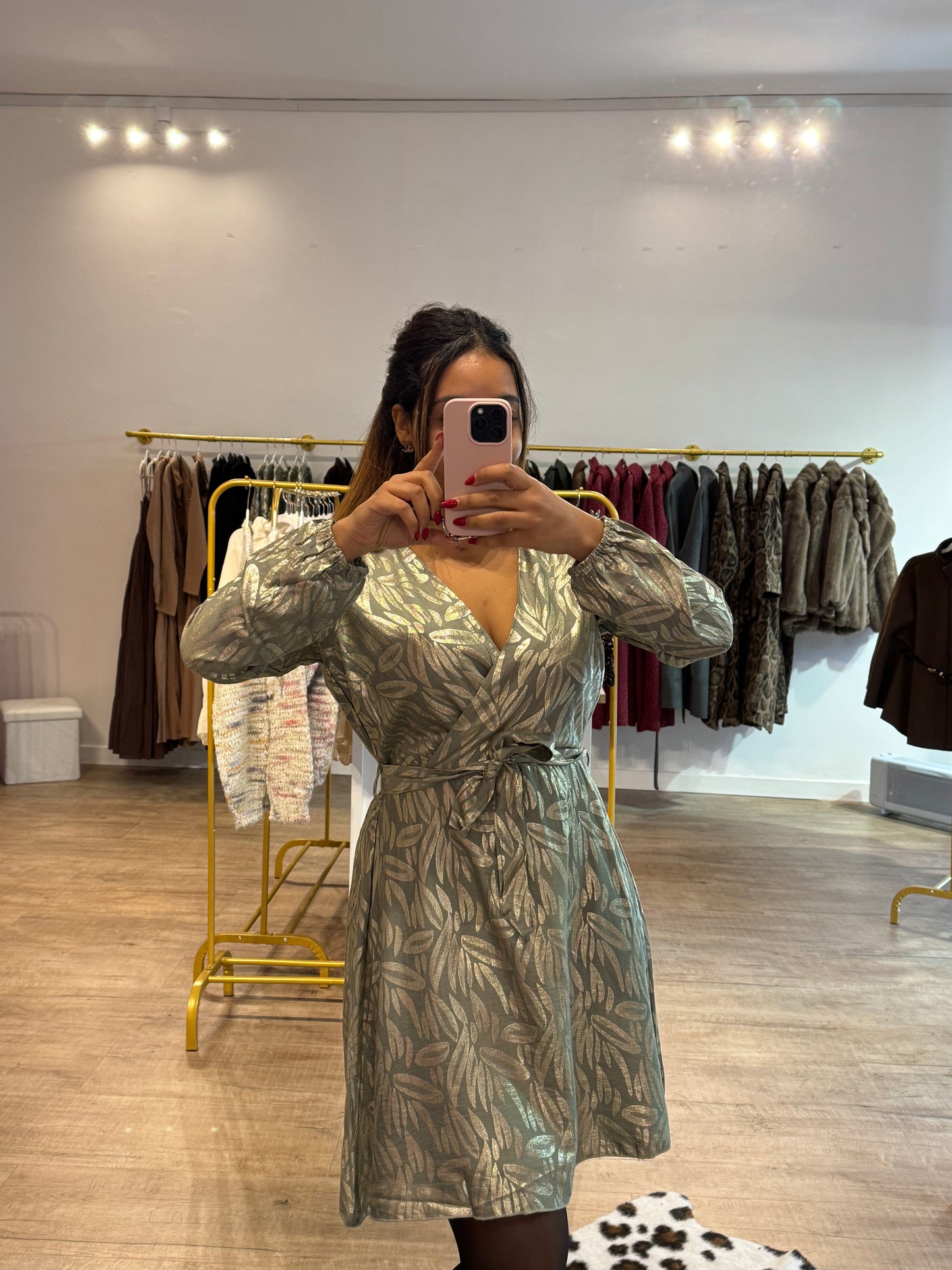 Robe Vert d’Eau & Doré