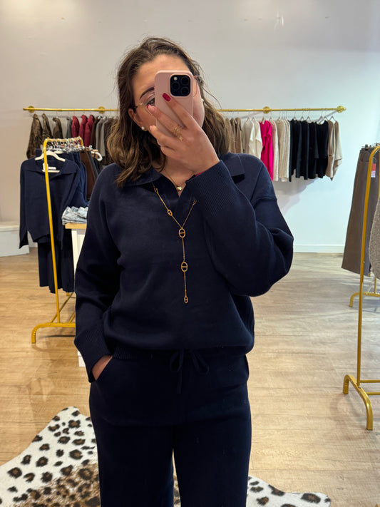 Ensemble confort bleu marine