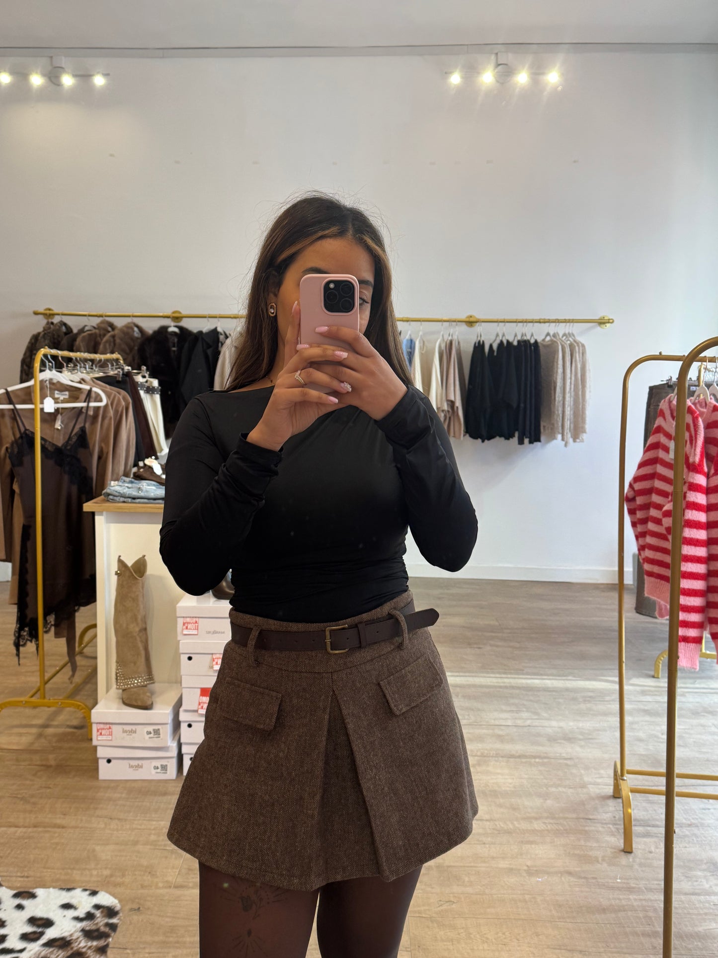 Top asymétrique - Noir