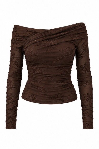Top à motifs fleuris
