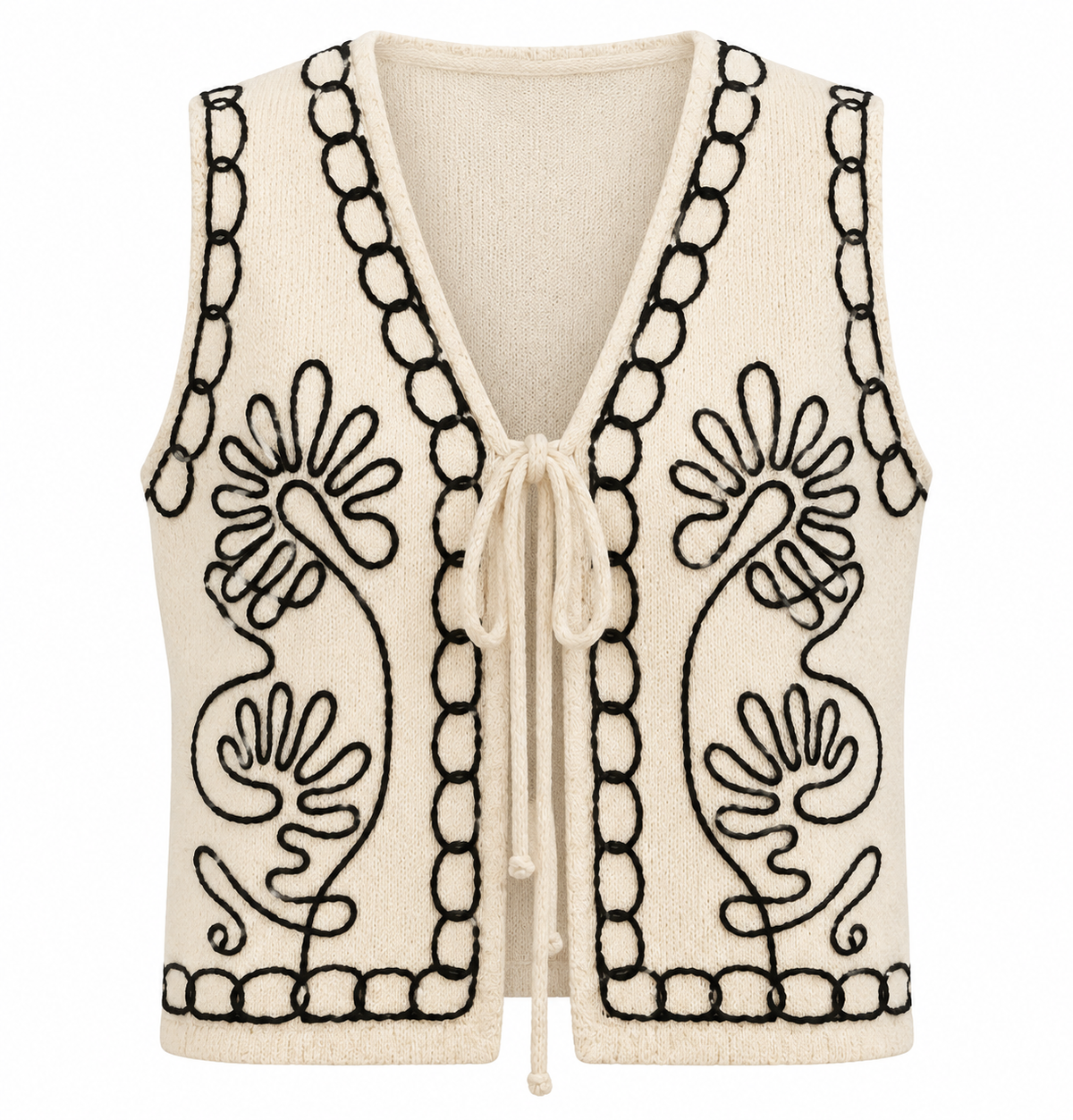 Gilet sans manches noir & blanc