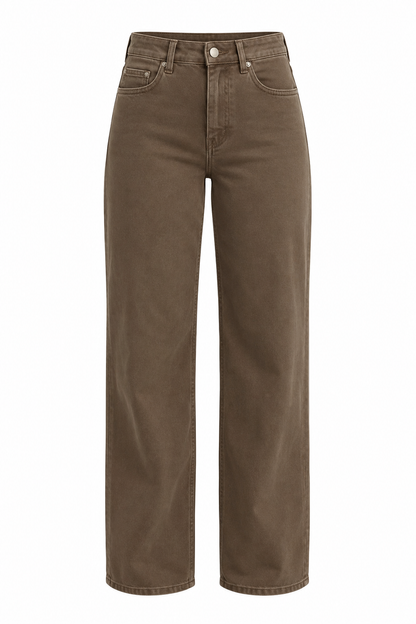 Jean Marron Wide Leg