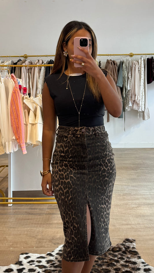 Body à épaulettes noir