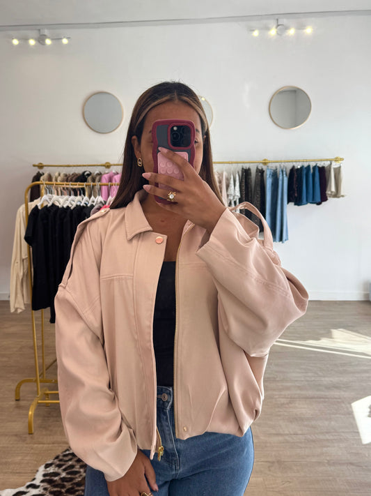 Bomber rose poudré