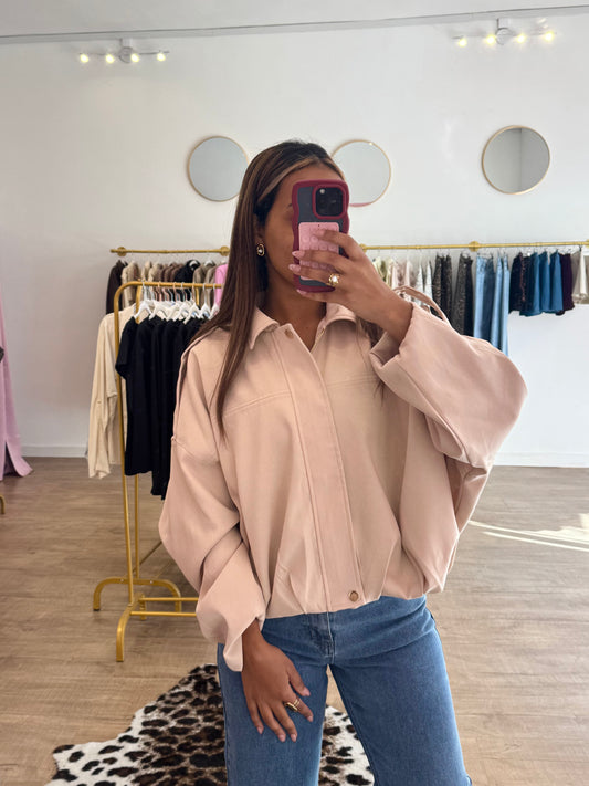 Bomber rose poudré