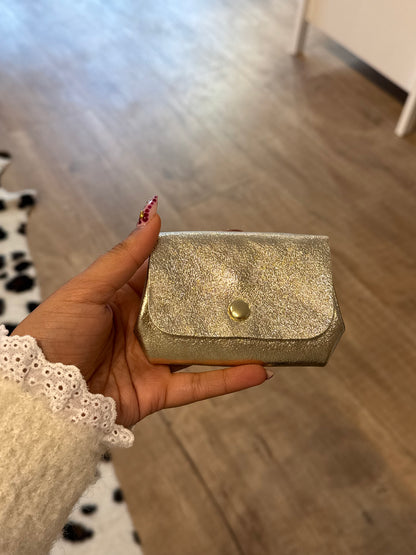 Porte-monnaie en cuir retourné