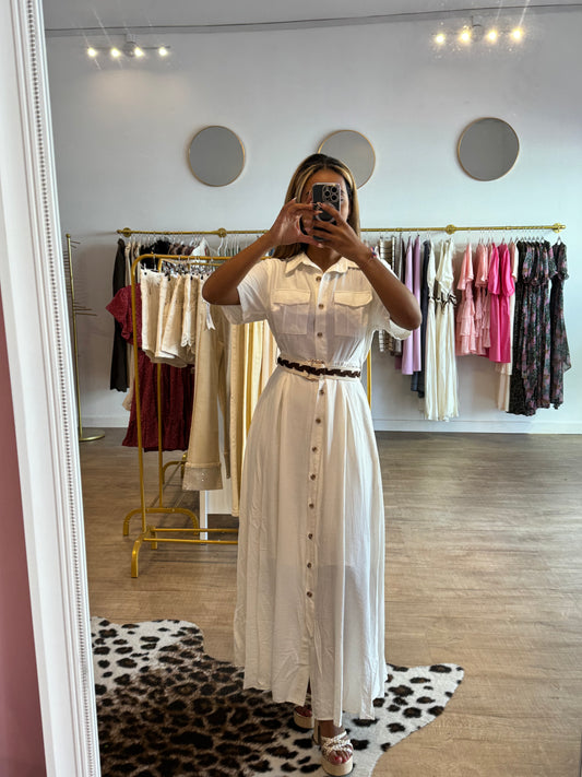 Robe longue blanche