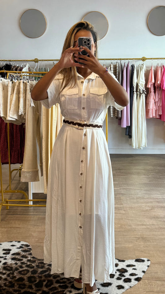 Robe longue blanche