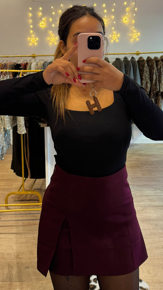 Jupe-Short Bordeaux