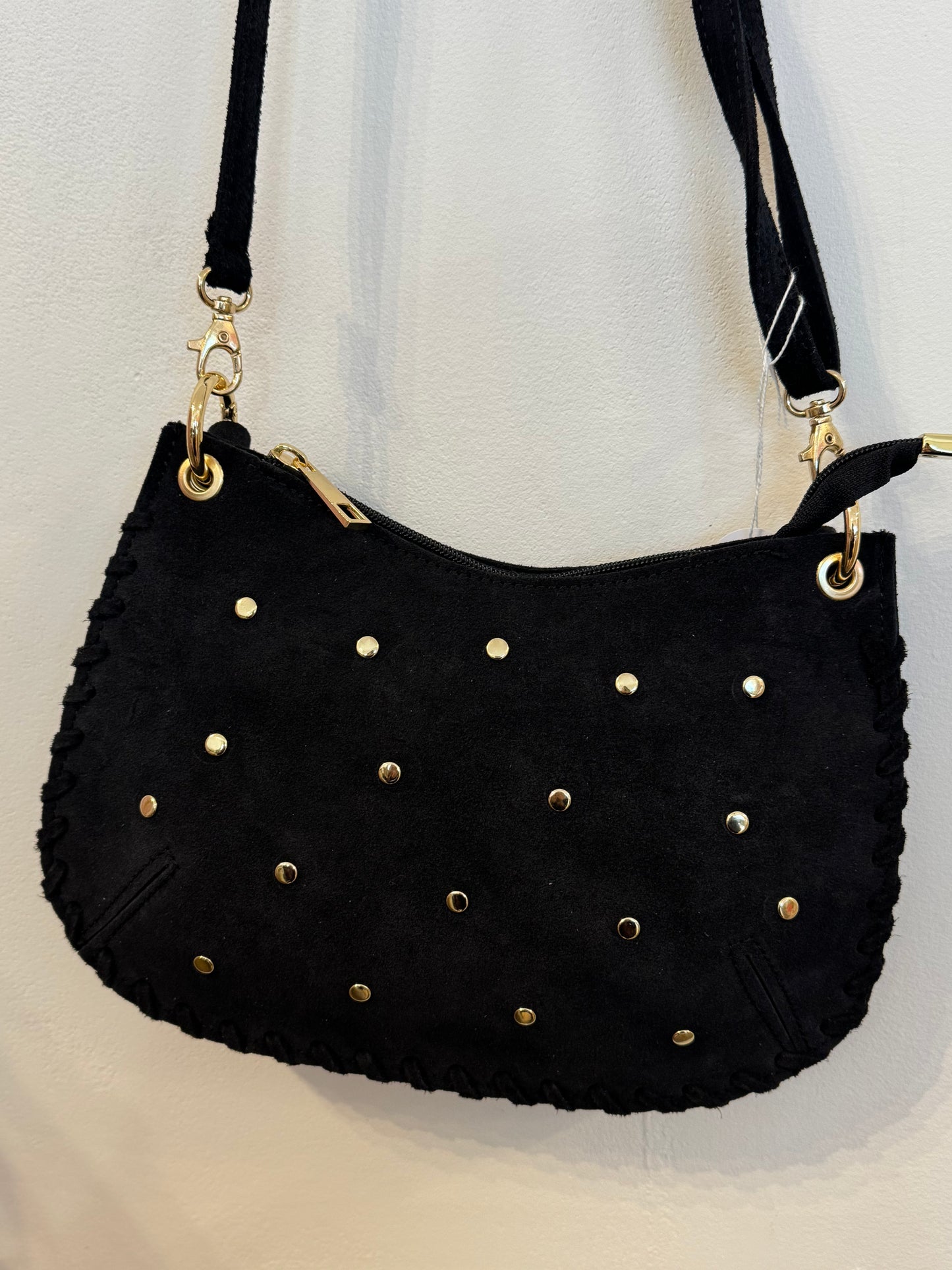 Sac en Cuir Retourné à Clous