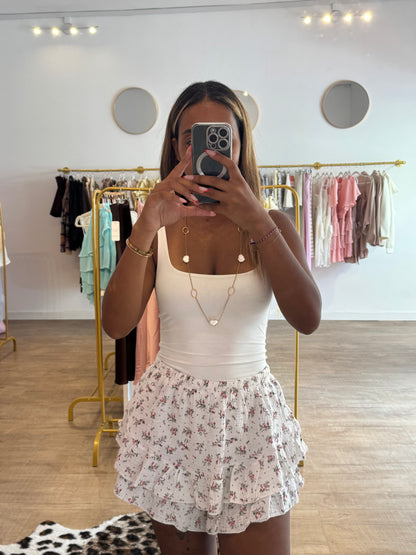 Short en gaz de coton