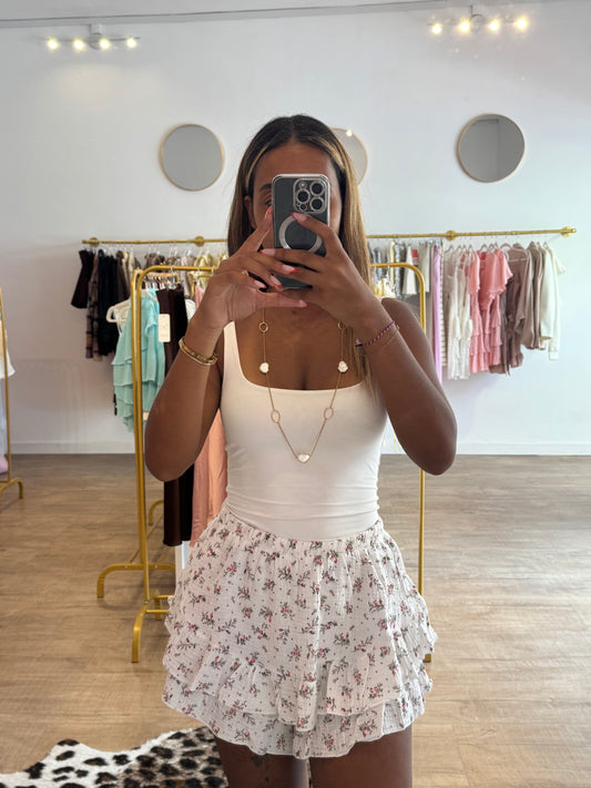 Short en gaz de coton