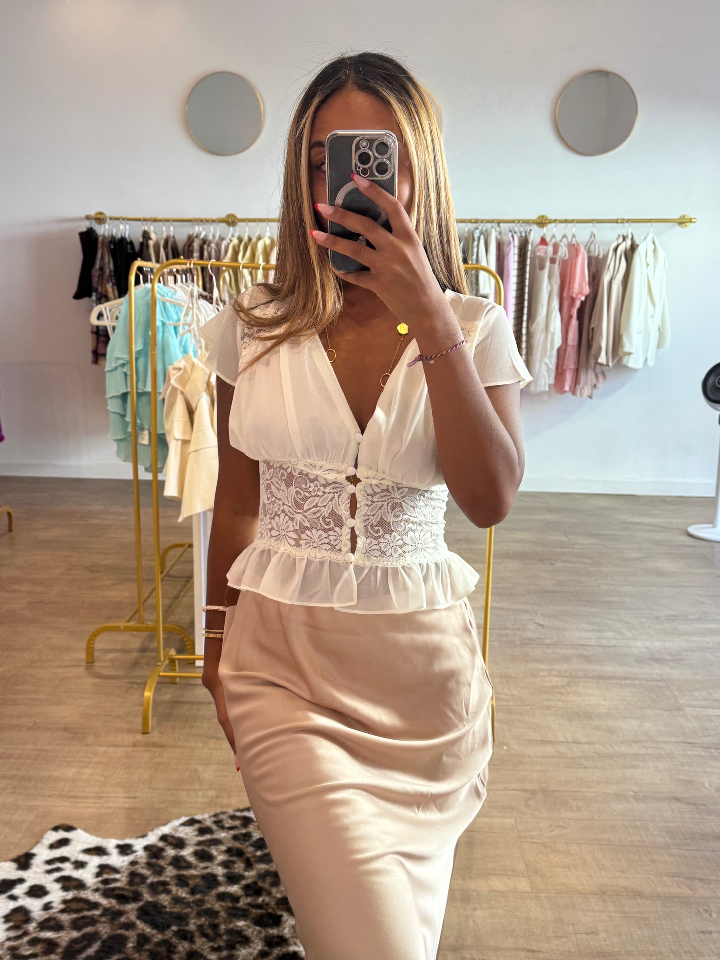 Blouse brodée