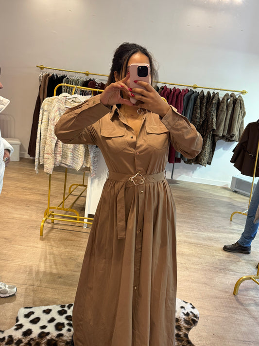 Robe Longue Beige