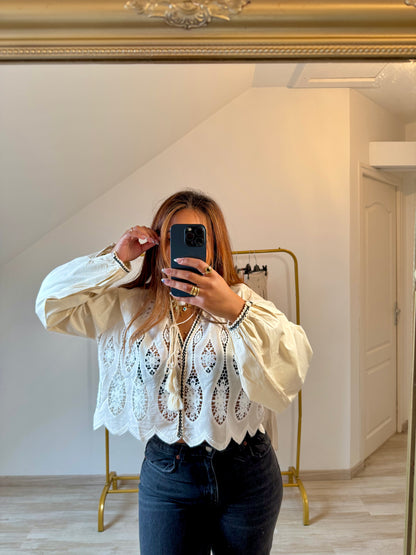 Chemisier à broderies