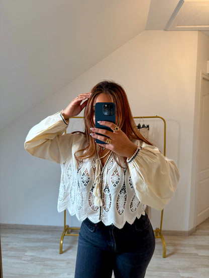 Chemisier à broderies