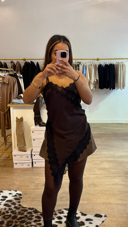 Top Bretelles Dentelle Élégante